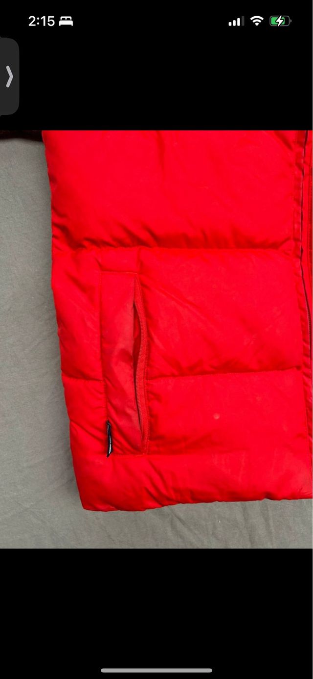 Chaleco acolchado Nike Vintage Rojo Blanco