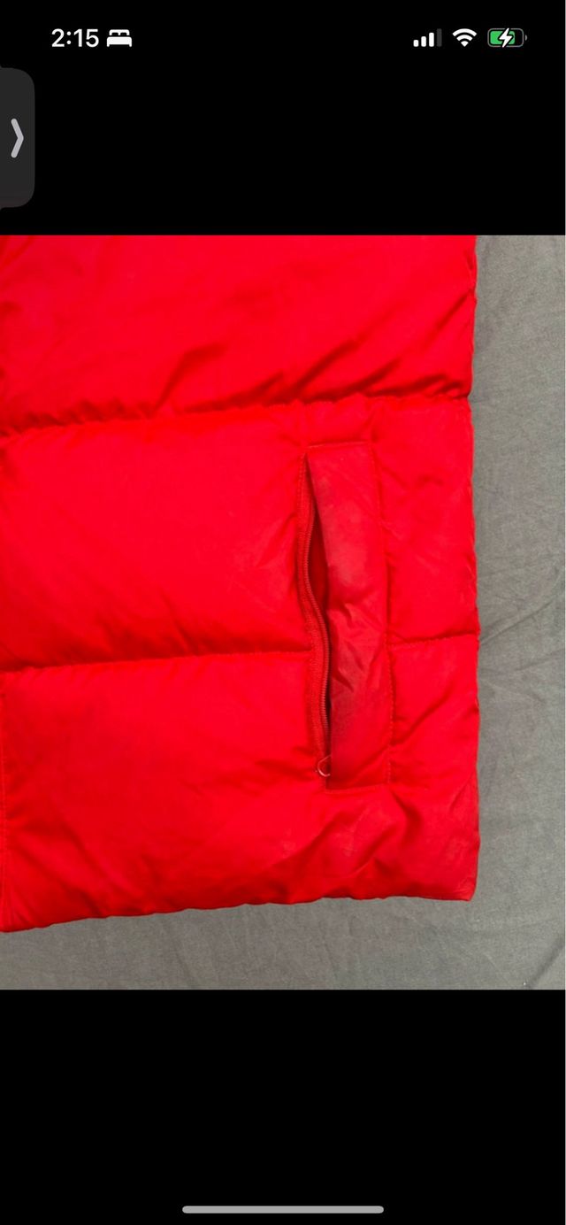 Chaleco acolchado Nike Vintage Rojo Blanco