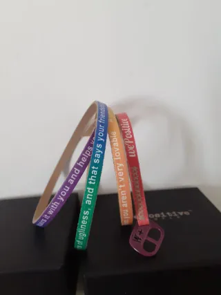 Bracciale We Positive People Pelle Multicolor