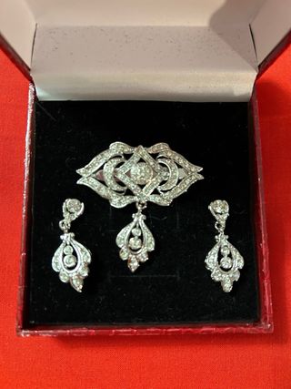 Aderezo fallero bebé plata y pedrería