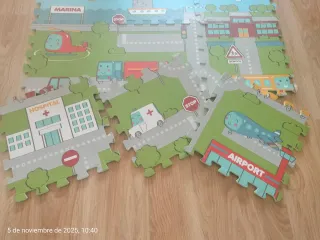 Alfombra goma EVA infantil ciudad