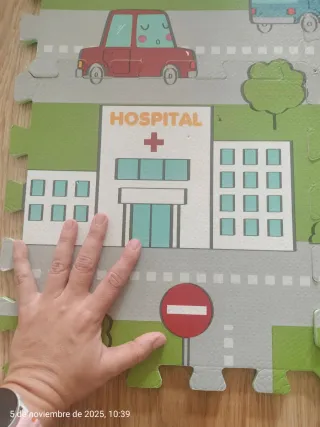 Alfombra goma EVA infantil ciudad