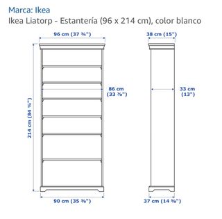 Estantería Ikea Liatorp Blanca 96x214cm