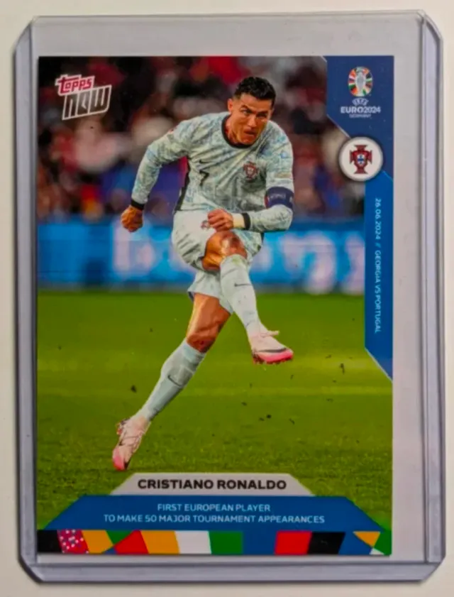 Carta Topps Cristiano Ronaldo Euro 2024