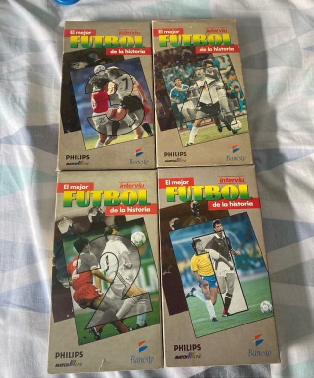 Lote 4 Cintas VHS El Mejor Fútbol de la Historia