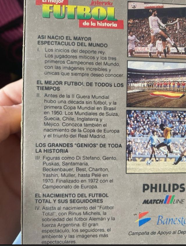 Lote 4 Cintas VHS El Mejor Fútbol de la Historia