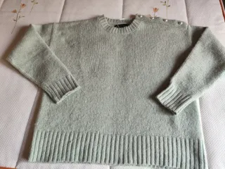 Jersey Cortefiel verde claro