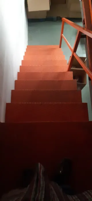 Escalera Industrial Naranja