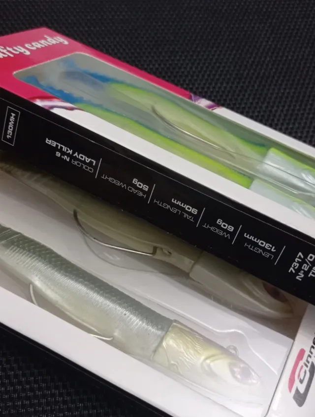 VINILOS 13 CM PESCA CINNETIC NUEVOS