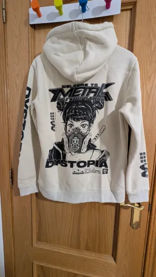 Sudadera Anime Estampado Metal Dystopia