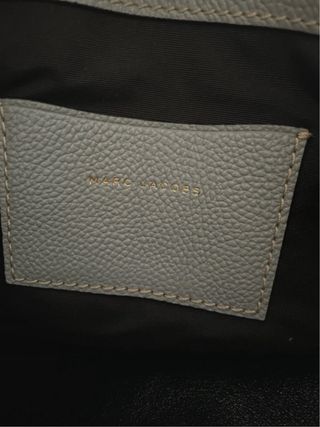 Bolso Tote Piel Marc Jacobs Gris azulado