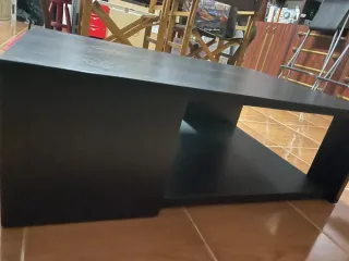 Mesa de centro preta madeira