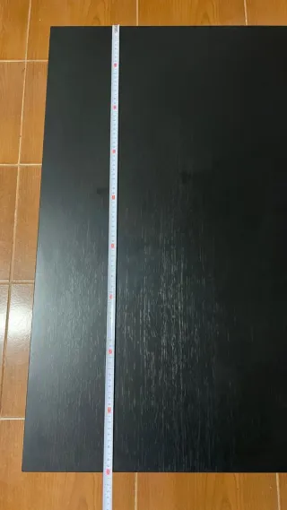 Mesa de centro preta madeira