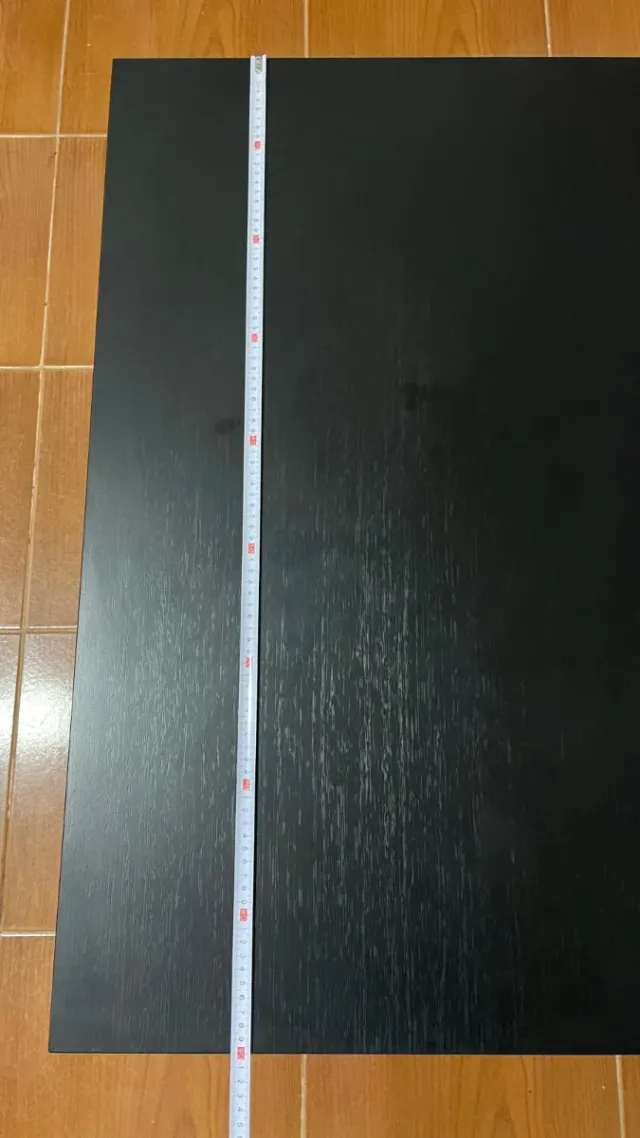 Mesa de centro preta madeira