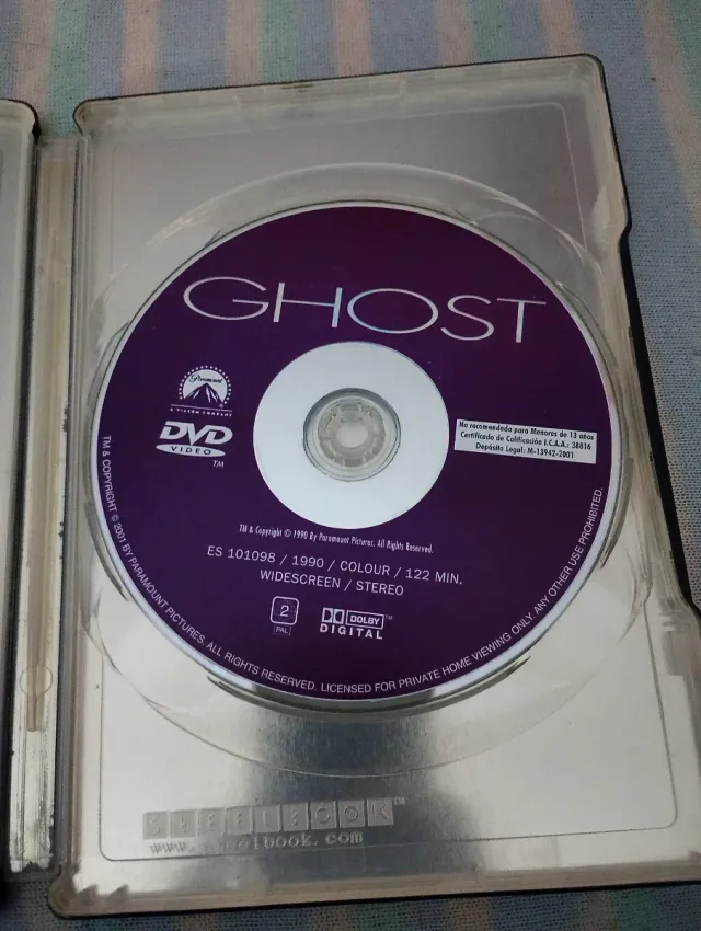 DVD Ghost na Caixa Metálica da Coleção Paramount