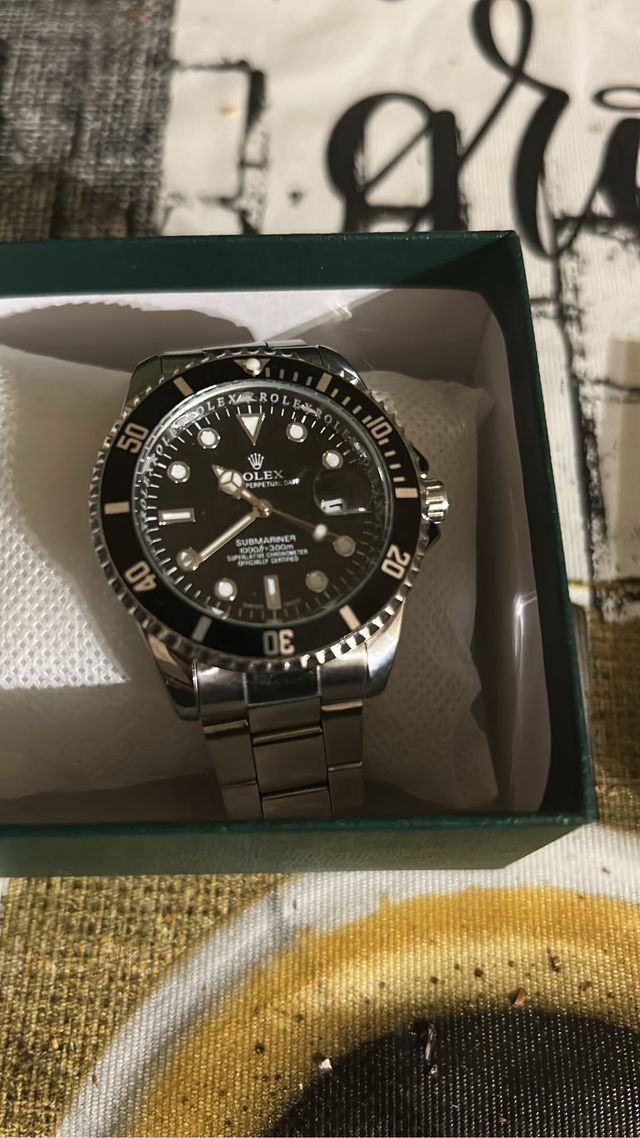 Reloj Submariner Acero Esfera Negra