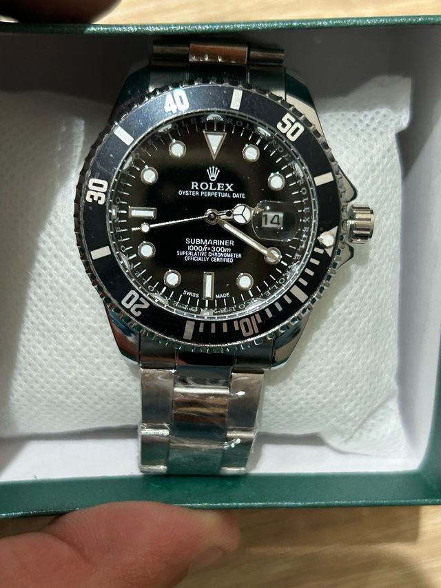 Reloj Submariner Acero Esfera Negra