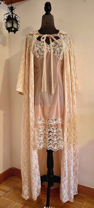 Conjunto lencero vintage años 60