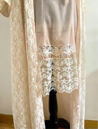 Conjunto lencero vintage años 60