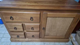 Conjunto de 3 pza Muebles de madera precioso muy c