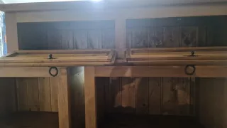 Conjunto de 3 pza Muebles de madera precioso muy c