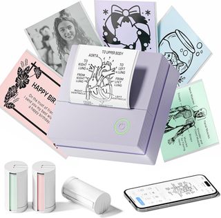 Mini Impresora PM290 Morada y Blanca