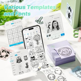 Mini Impresora PM290 Morada y Blanca