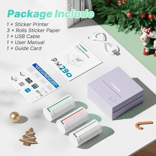 Mini Impresora PM290 Morada y Blanca