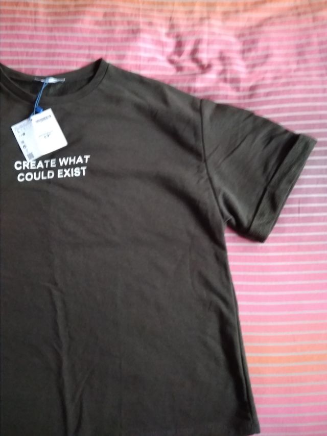 Sudadera Zara Mujer Verde Talla L Nueva