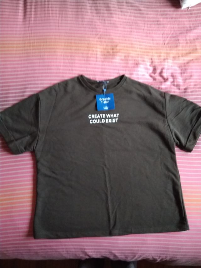 Sudadera Zara Mujer Verde Talla L Nueva