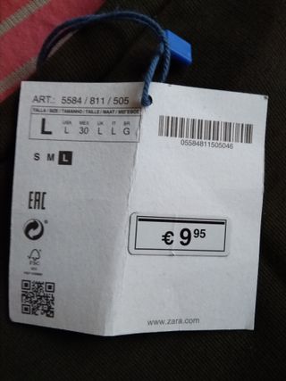 Sudadera Zara Mujer Verde Talla L Nueva