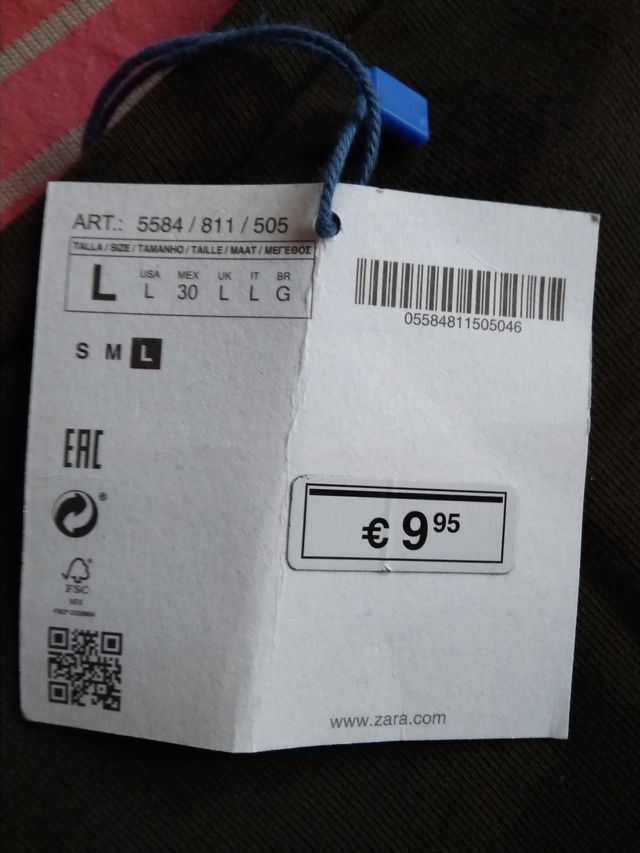 Sudadera Zara Mujer Verde Talla L Nueva