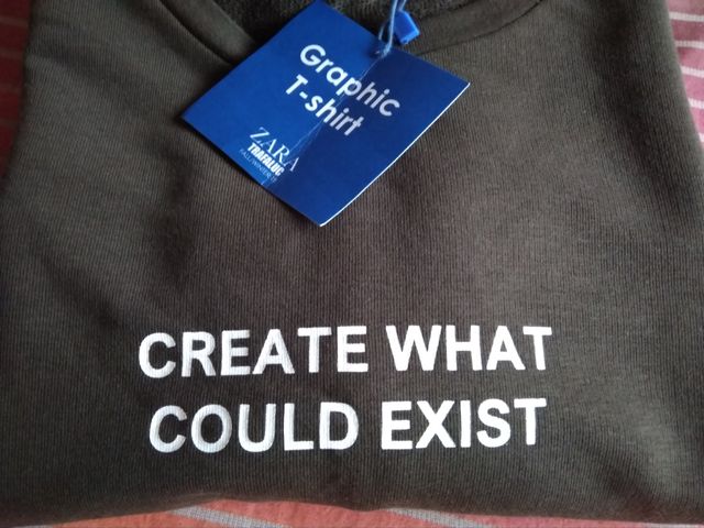 Sudadera Zara Mujer Verde Talla L Nueva