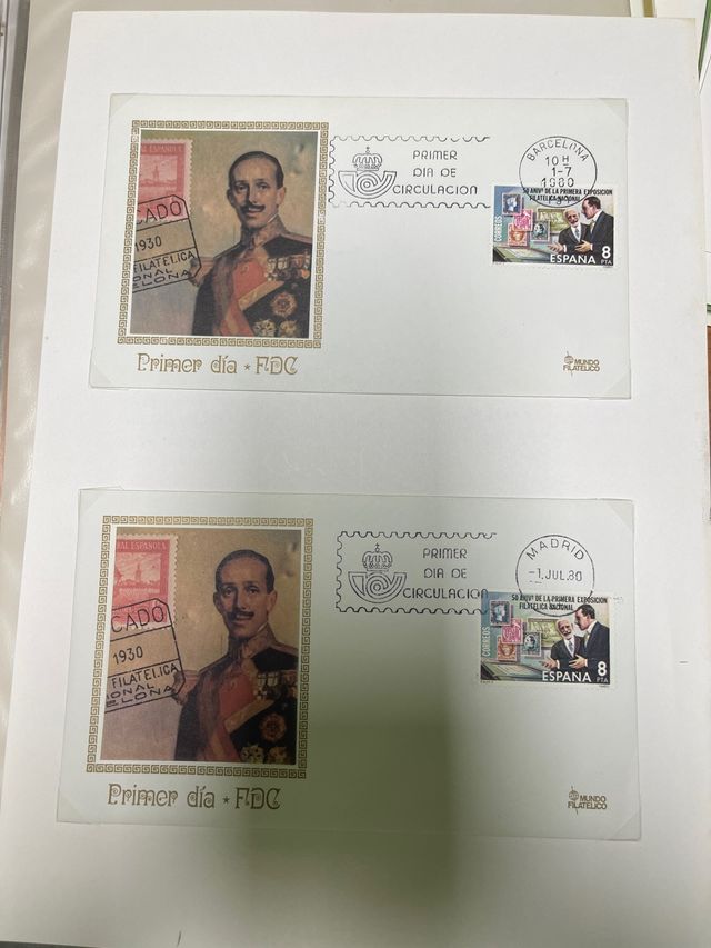 Lote Francobolli Spagna 1980 FDC Barcellona Madrid
