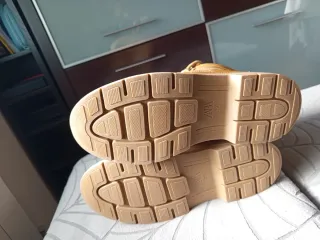 Botines Zara Desert Cordones Beige Talla 39