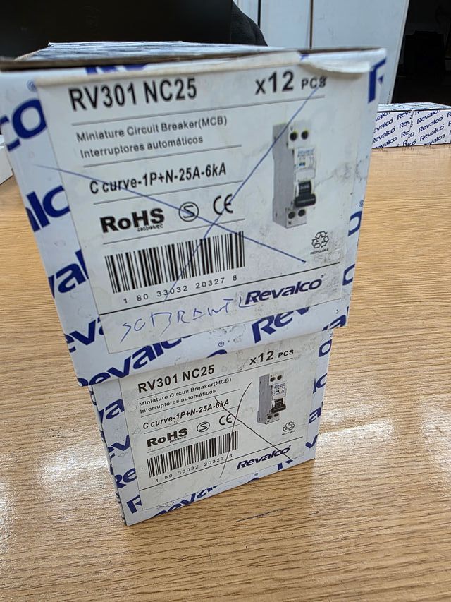Magnetotérmico Revalco RV301 NC25 25A 1P+N