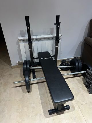 Banco Press Banca con Pesas Tectake