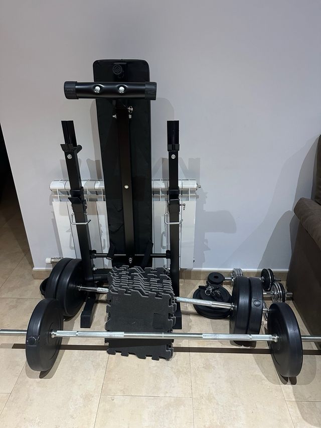 Banco Press Banca con Pesas Tectake