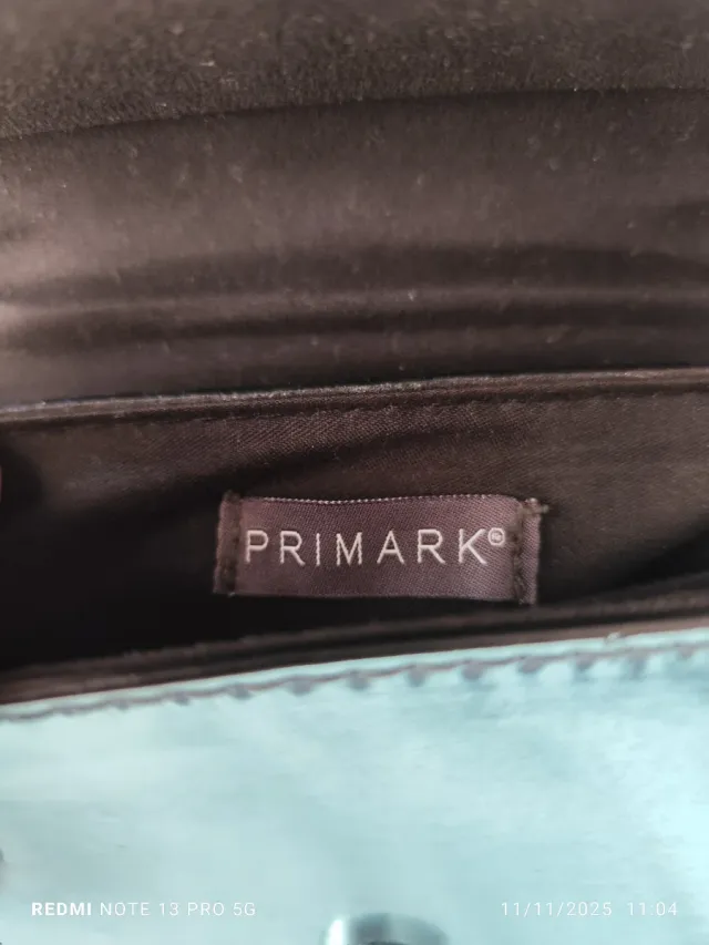 Bolso charol turquesa metalizado