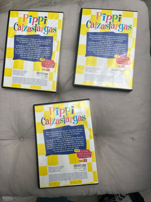 Pack 3 DVDs Pippi Calzaslargas