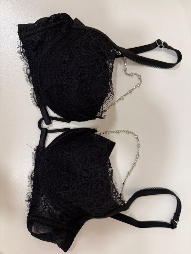 Sujetador Intimissimi JLo Negro Encaje y brillante