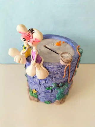 Salvadanaio con Diddl e Diddlina su pozzo desideri