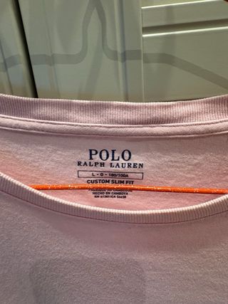 Camiseta Polo Ralph Lauren Rosa Talla L