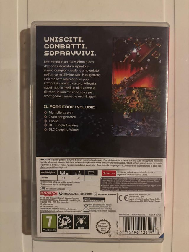 Minecraft Dungeons Hero Edition Nintendo Switch