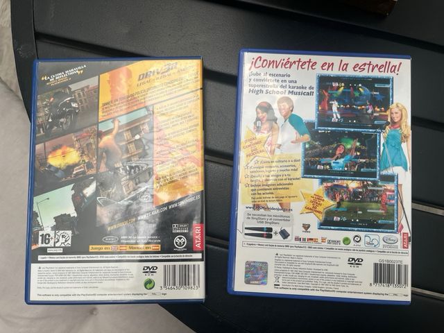 Juegos PS2: Driver y High School Musical