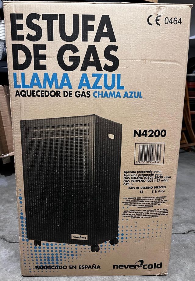 Estufa Gas Llama Azul Nevercold N4200 4.2 Kw