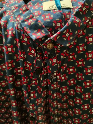 Camicia Berna uomo fantasia geometrica