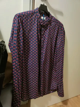 Camicia Berna uomo fantasia geometrica