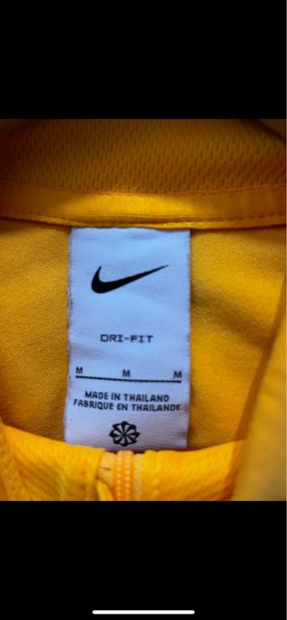 Sudadera Nike amarilla media cremallera