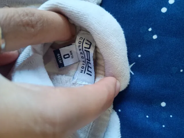 Tutine neonata 50 cm, set 4 pezzi